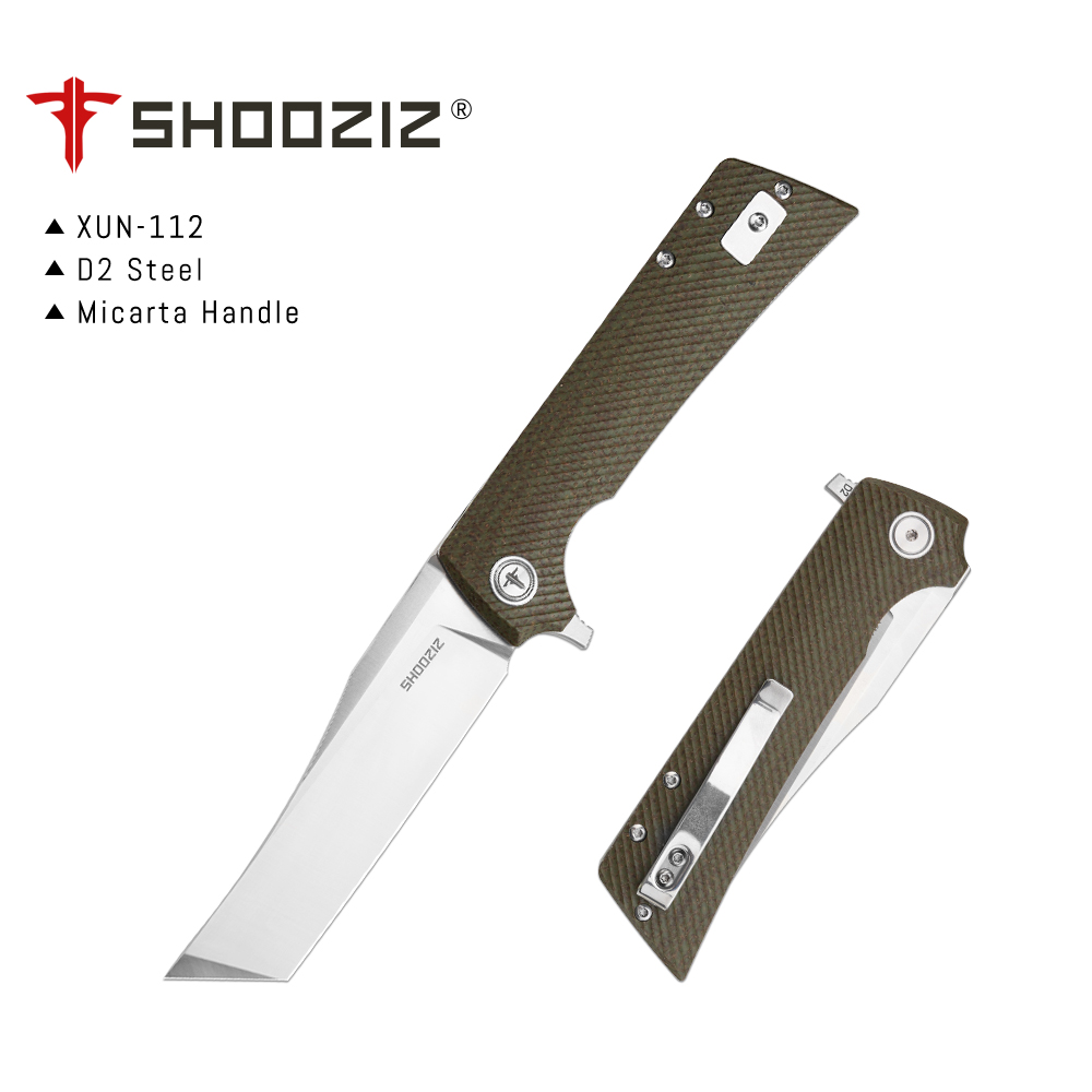 Edc Carry Clip - Shooziz XUN112 EDC 접이식 나이프(클립 포함),
