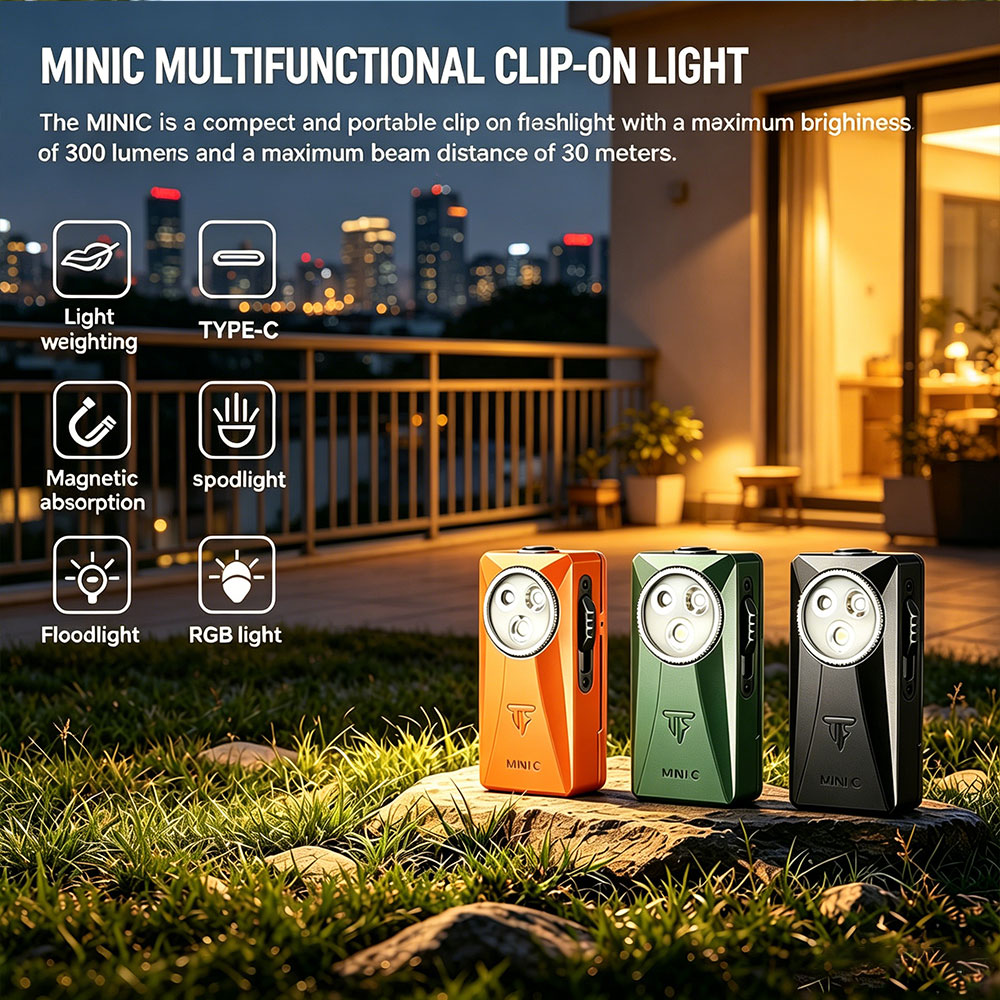 Edc Carry Clip - Trustfire MINIC 800 루멘 EDC 손전등