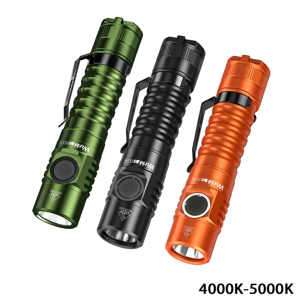 Edc Carry Flashlight - Wurkkos FC11C EDC 손전등 519A 18650