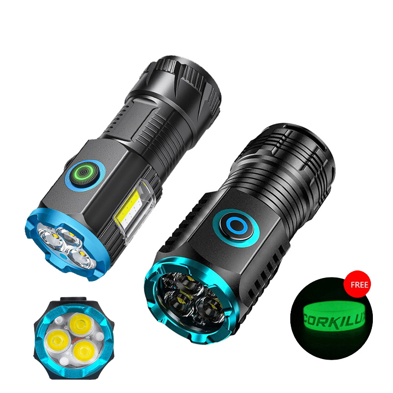 Edc Carry Flashlight - C타입 USB 충전식 포켓 미니 LED