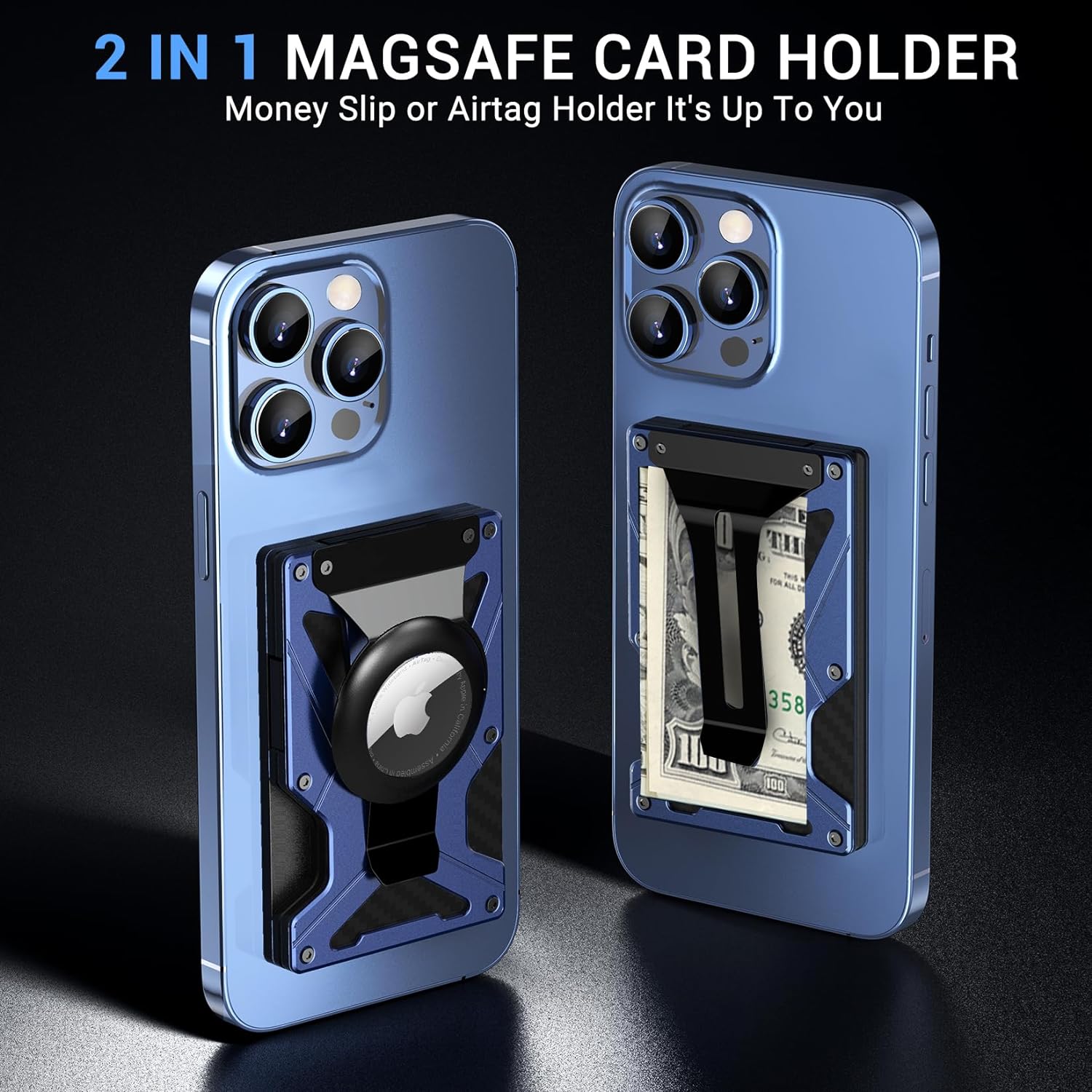 Money Clip Magnetic - MagSafe 월렛 머니클립 에어태그 홀더 및
