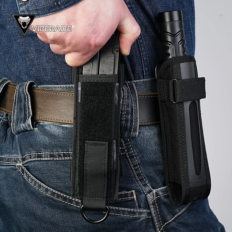Edc Carry Flashlight - VIPERADE 손전등 홀스터, 500D 나일론 MOLLE