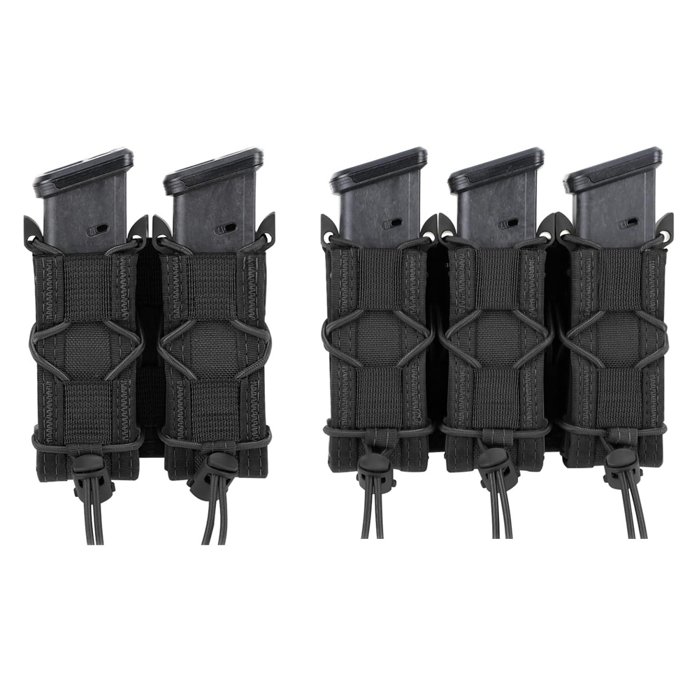 Edc Carry Flashlight - 9mm 권총 더블/트리플 스택 탄창 파우치