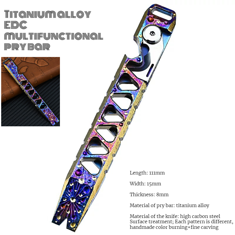 Titanium Pry Bar - CNC 티타늄 합금 다기능 프라이 바