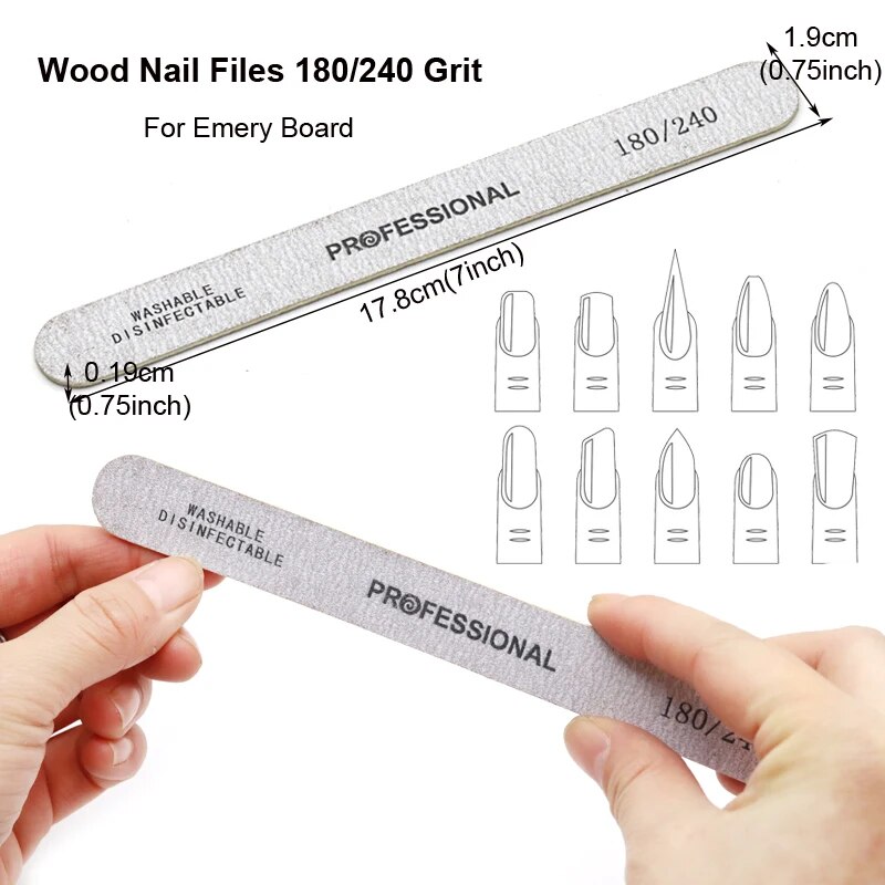 100PC 나무 네일 파일 전문 샌딩 버퍼 파일 100 - Nail File Titanium 리뷰 및 가격