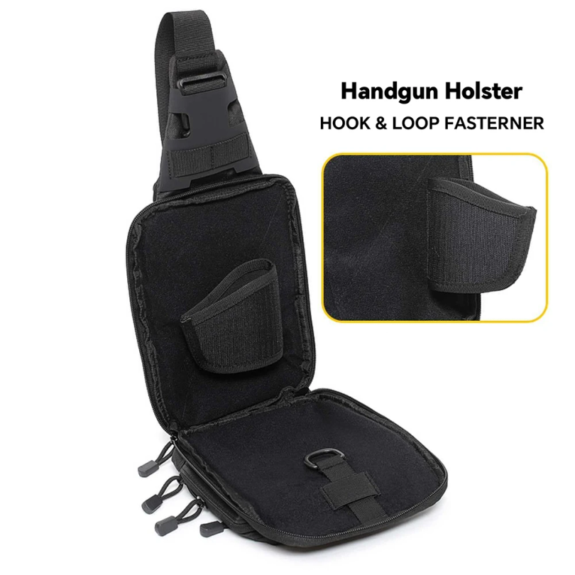 전술 슬링백 은닉 휴대용 크로스바디 건백 빠른 접근 권 - Edc Concealed Carry 리뷰 및 가격