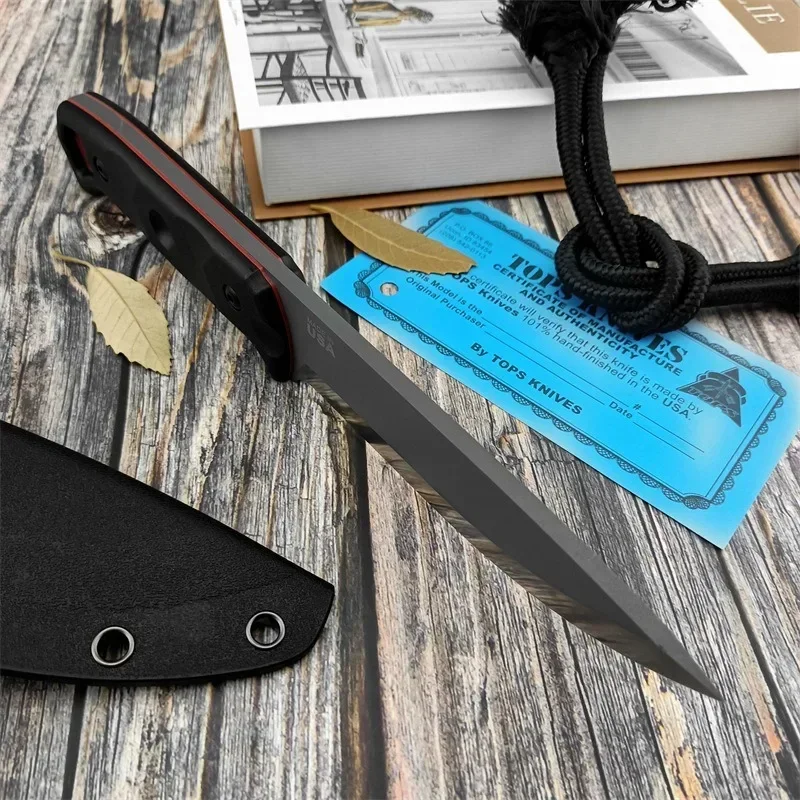 휴대용 D2강 고정날 야외 생존 나이프 나일론 유리 섬 - Edc Fixed Blade Deep Carry 리뷰 및 가격