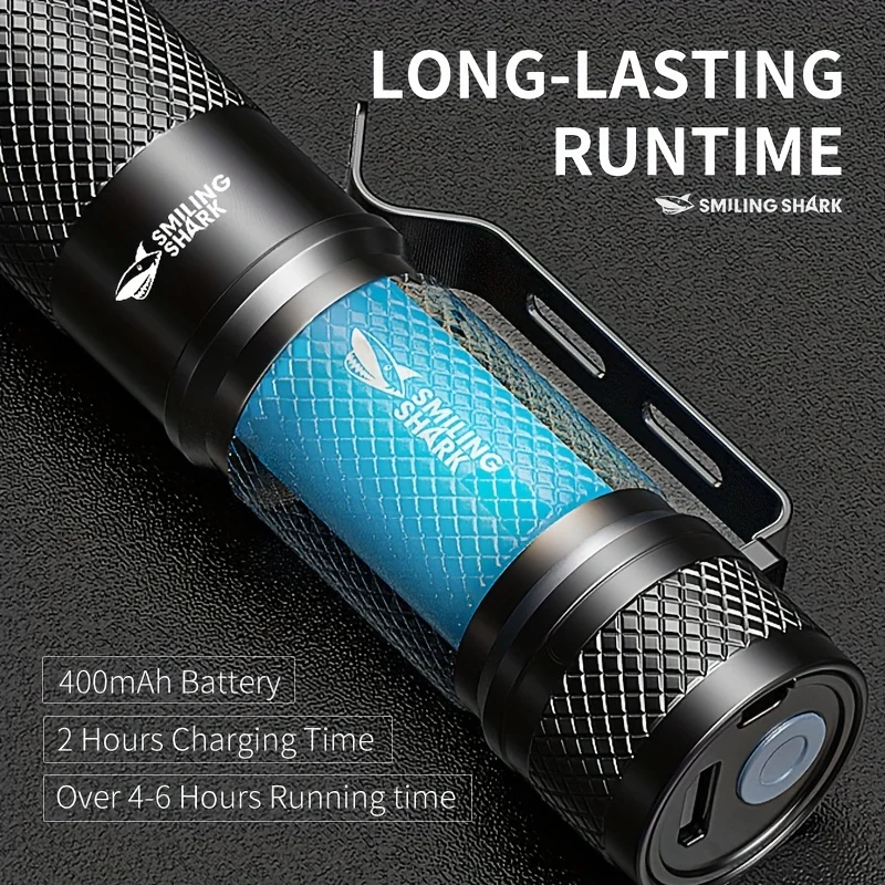 SMILING SHARK 초강력 미니 전술 LED 손전 - Edc Carry Flashlight 리뷰 및 가격