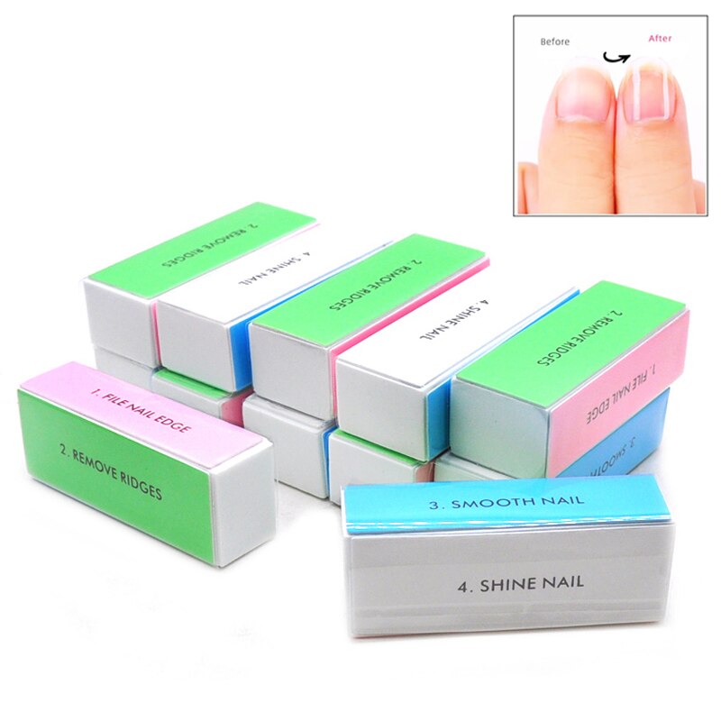 5pcs 다채로운 버핑 블록 4 웨이 네일 버퍼 블록  - Nail File Titanium 리뷰 및 가격