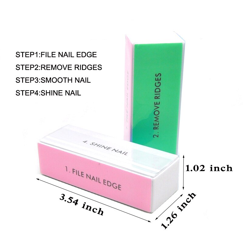 5pcs 다채로운 버핑 블록 4 웨이 네일 버퍼 블록  - Nail File Titanium 리뷰 및 가격