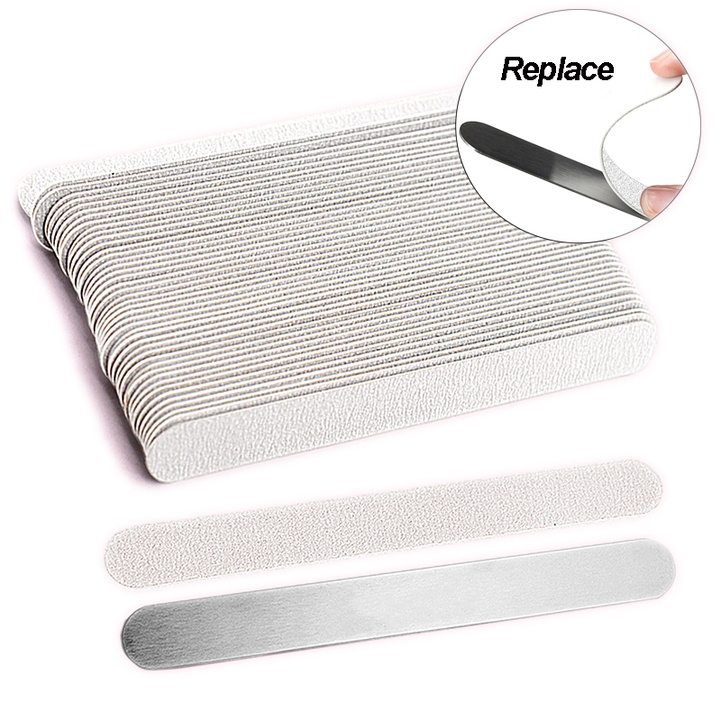 50Pcs/100Pcs 금속 손잡이 교체 사포 네일 파 - Nail File Titanium 리뷰 및 가격