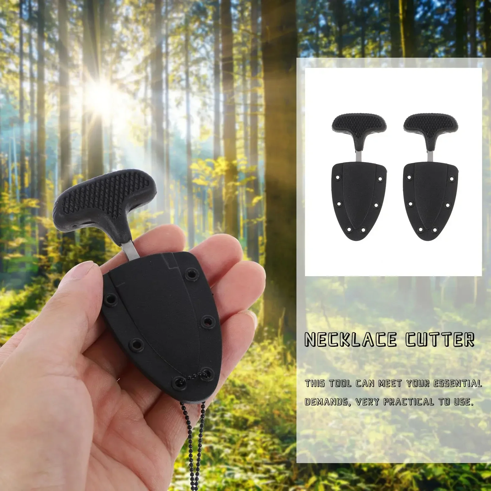 2피스 세트(칼집 포함) – 목에 착용하는 칼, 캠핑, - Edc Fixed Blade Deep Carry 리뷰 및 가격