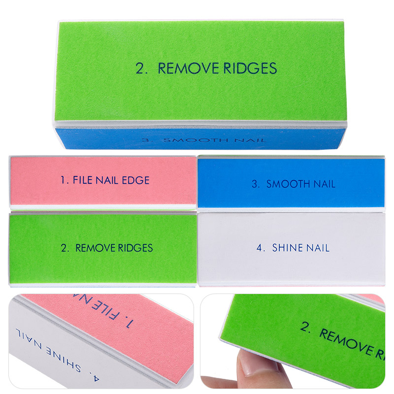 5/10pcs 네일 버퍼 블록 4 단계 다채로운 버핑  - Nail File Titanium 리뷰 및 가격