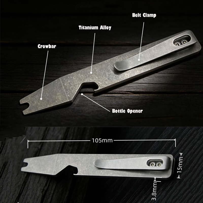 10.5CM TC4 티타늄 합금 프라이 바 다기능 크로 - Titanium Pry Bar 리뷰 및 가격