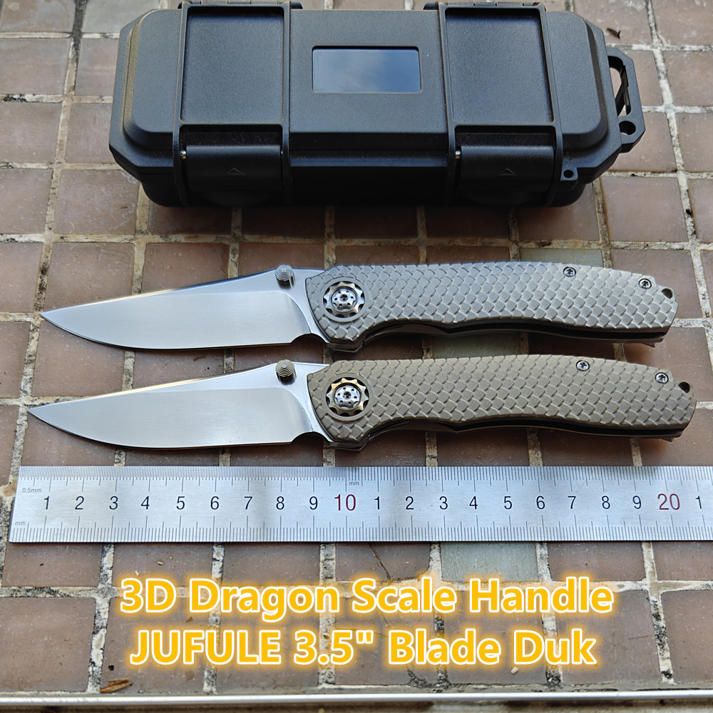 JUFULE 신형 DUK 드래곤 스케일 컨투어드 티타늄 - Pocket Knife Ceramic 리뷰 및 가격